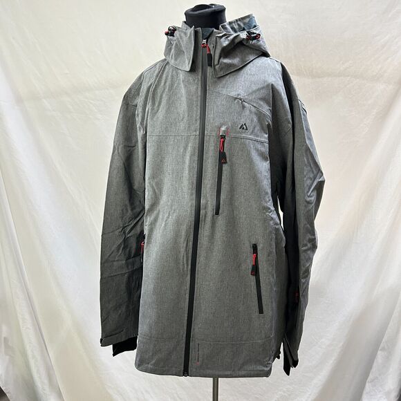 Apricoat Men's Jacket in Dark Gray with Removable Hood Size XL - Picture 2 of 16